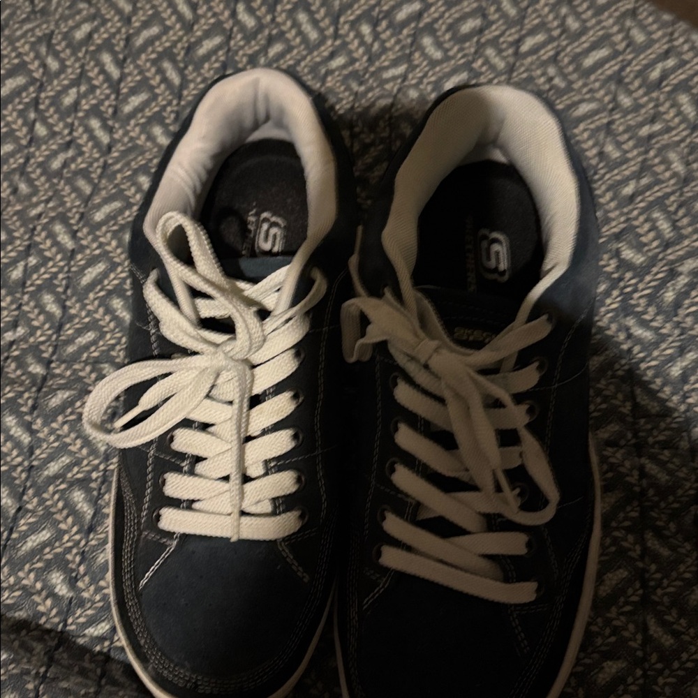 Skechers Navy and White Casual Sneakers
